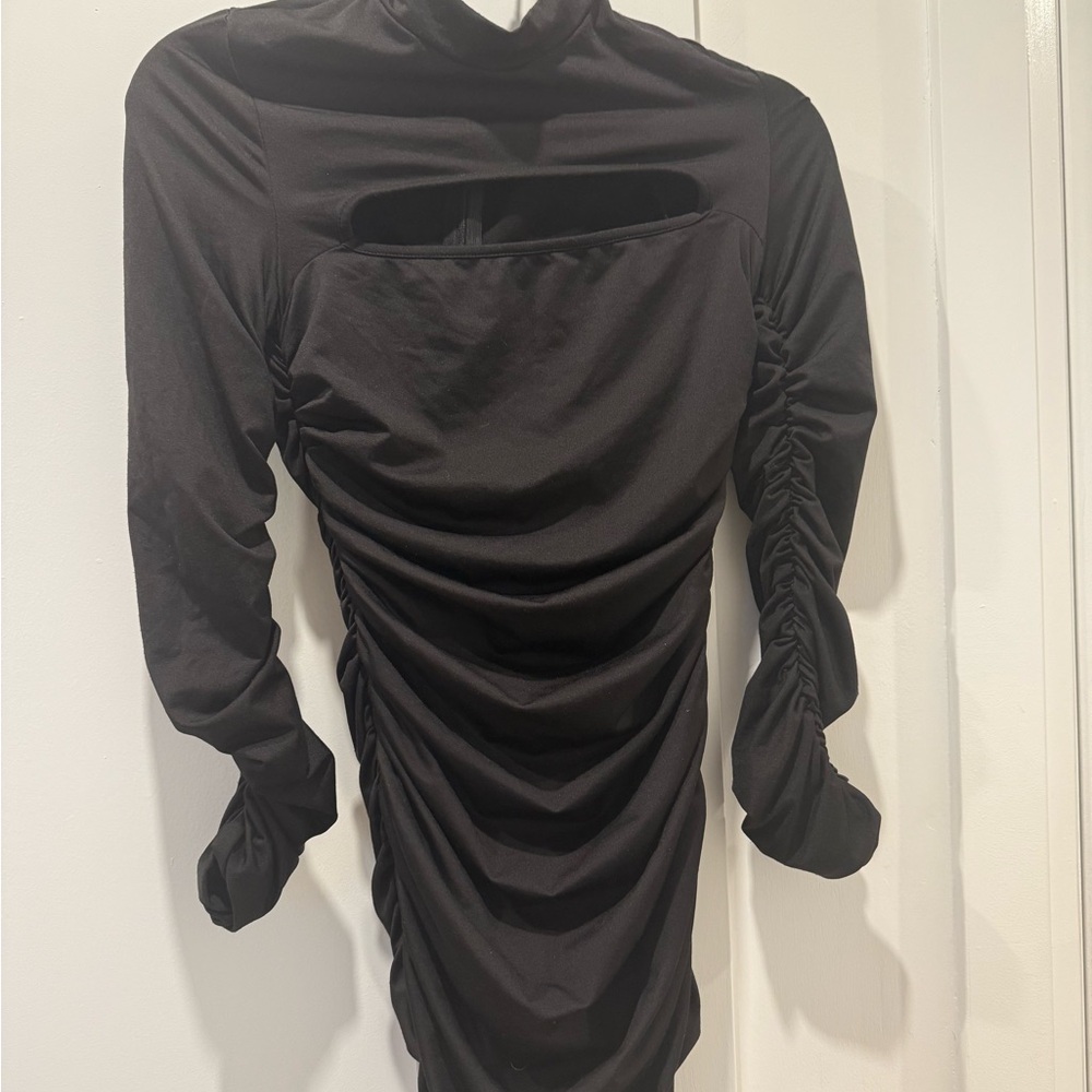 Black Ruched Men's Shirt